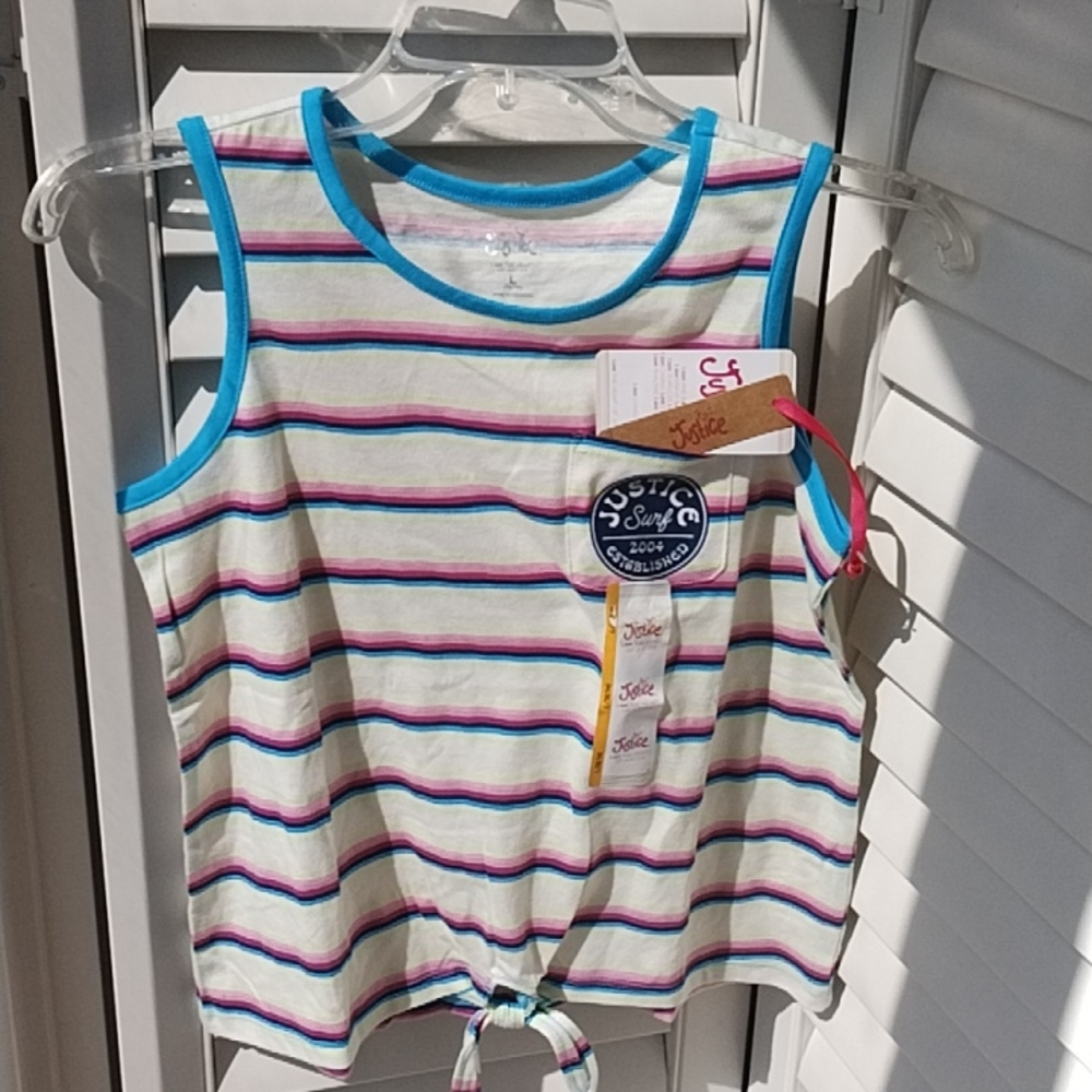 NEW Justice striped tank